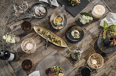 Gourmetmenü im Wellnesshotel Bachmanngut am Wolfgangsee