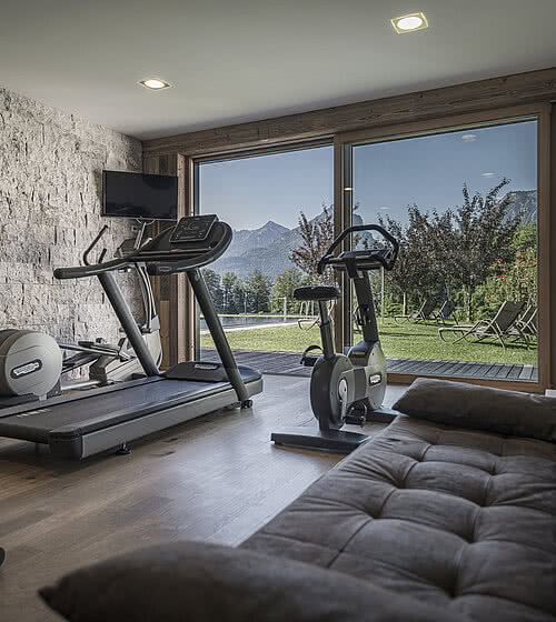 Fitness room in the sport Hotel Bachmanngut in the Salzkammergut