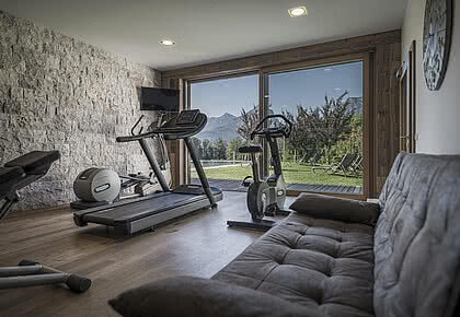 Fitness room in the sport Hotel Bachmanngut in the Salzkammergut