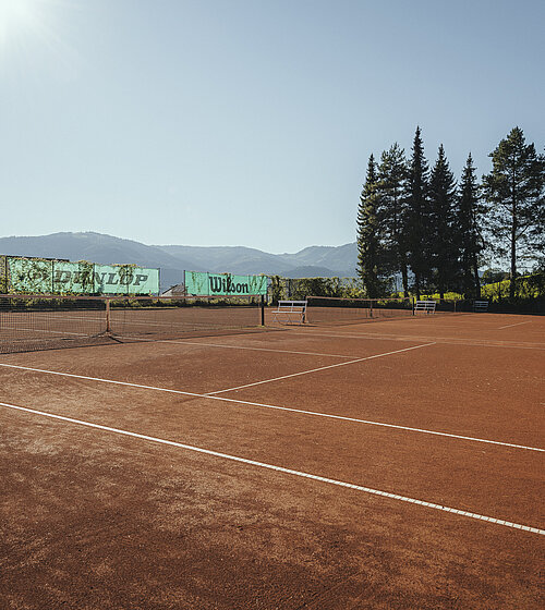 Tennisplatz im Hotel Bachmanngut am Wolfgangsee