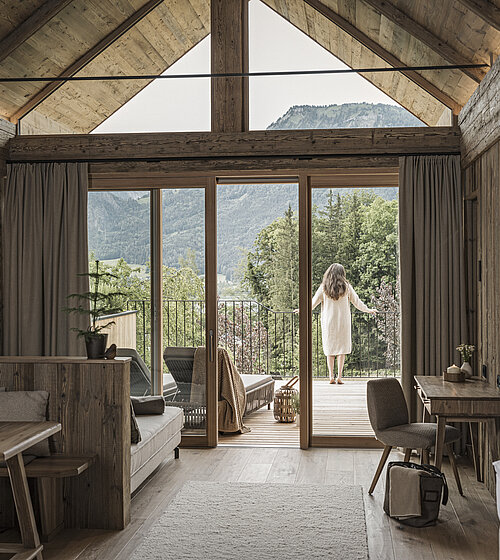 innenansicht chalet in st. wolfgang salzkammergut im bachmanngut
