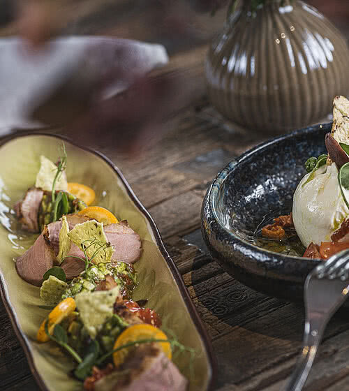 Alpine wellness cuisine in Das Bachmanngut at Wolfgangsee