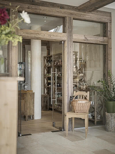 Farm shop in Das Bachmanngut at Wolfgangsee