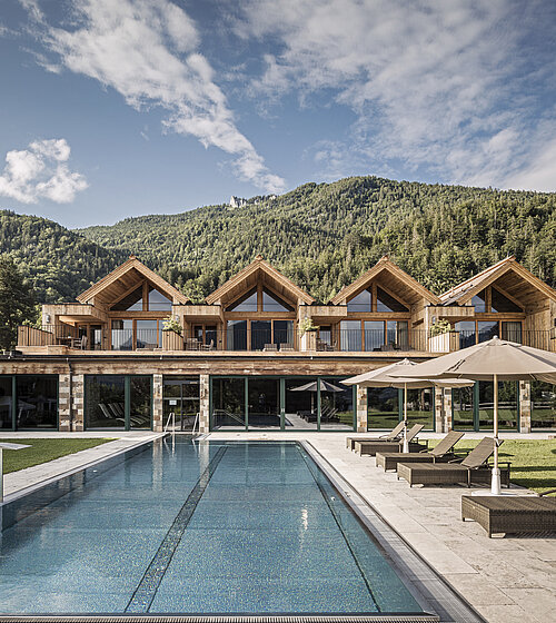 kuschel chalet am wolfgangsee im bachmanngut aussenansicht