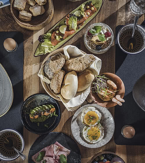 Bachmanngut gourmet buffet breakfast at Wolfgangsee