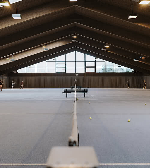 Tennis hall in the 4* Sport Hotel Bachmanngut in the Salzkammergut