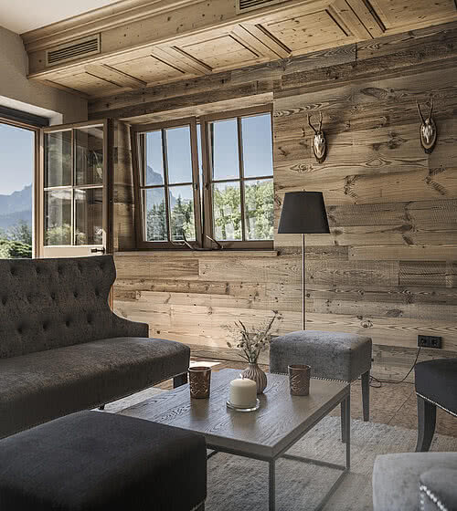 Lobby in the 4-star Hotel Bachmanngut