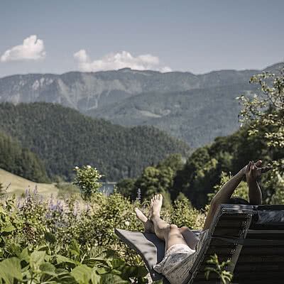 A holiday with a nature garden in the 4-star Hotel Bachmanngut.